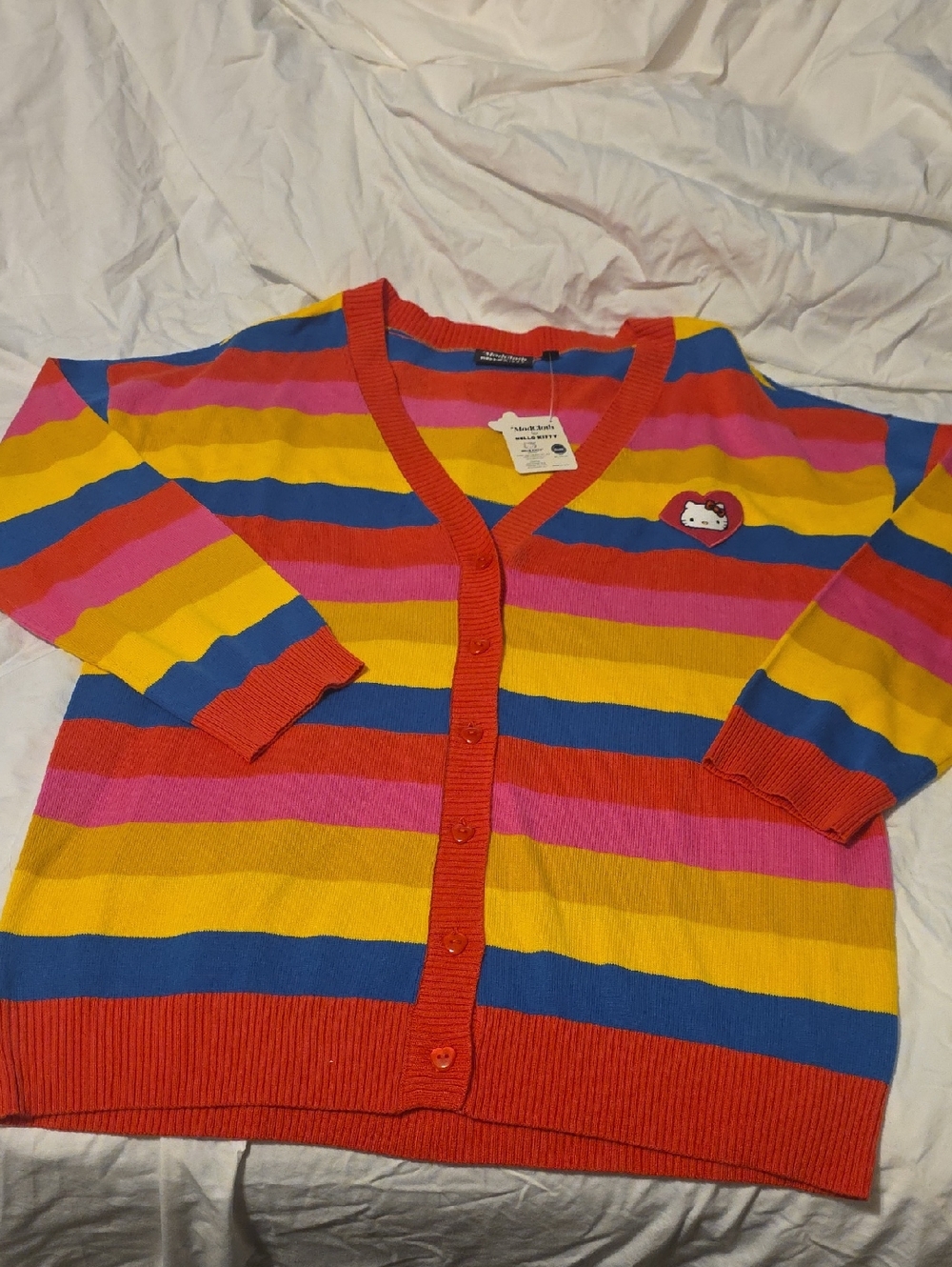 Hello Kitty Modcloth Striped Sweater Nwt